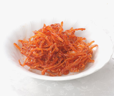 自家製コチュジャンで味付けしたスルメ